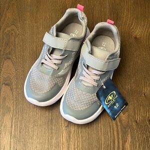 Kids Memory Foam Sneakers - Gray and Pink